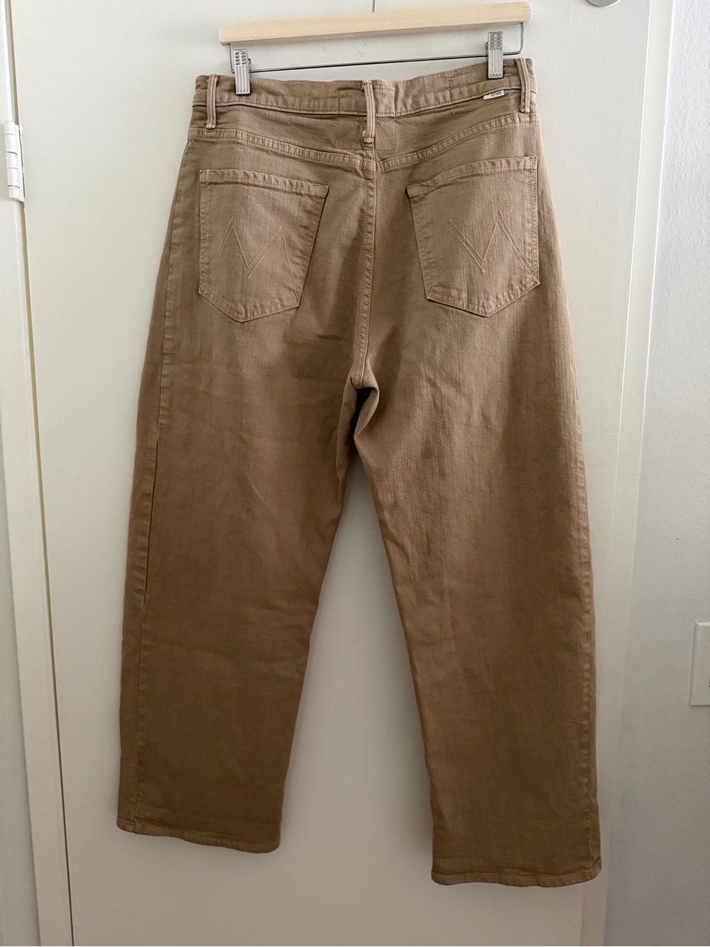 MOTHER Cropped Ankle Jeans in Light Brown - Picture 3 of 9